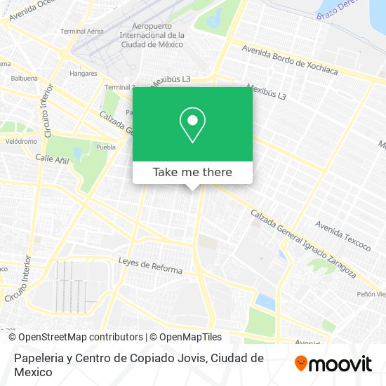 Mapa de Papeleria y Centro de Copiado Jovis