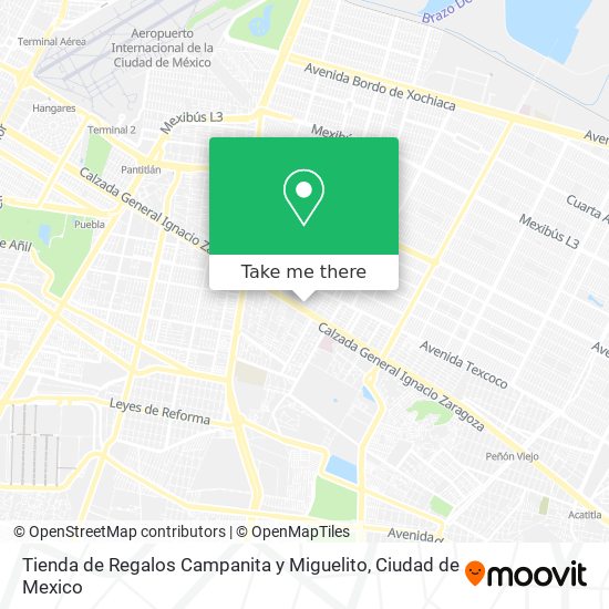 Tienda de Regalos Campanita y Miguelito map