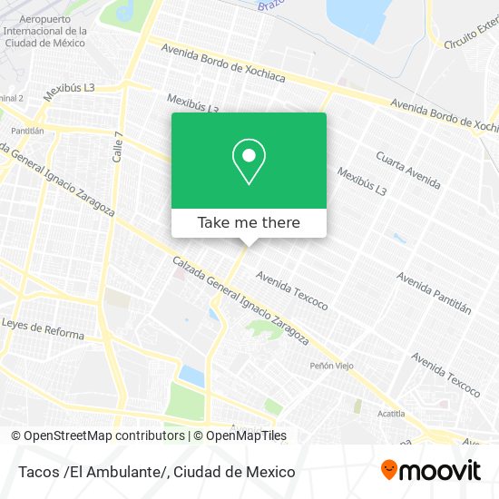 Tacos /El Ambulante/ map