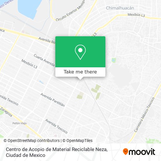 Centro de Acopio de Material Reciclable Neza map