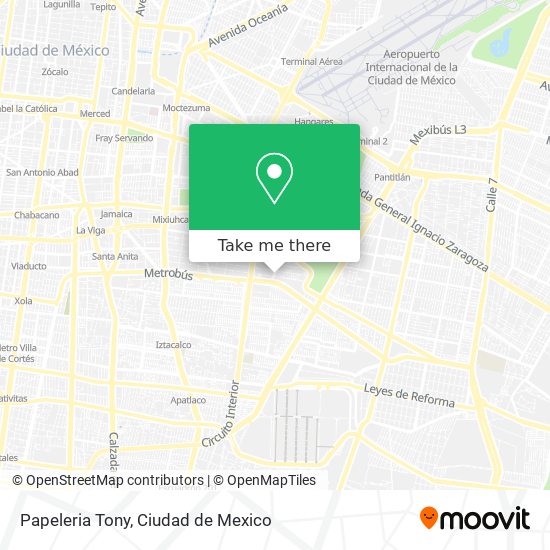 Papeleria Tony map