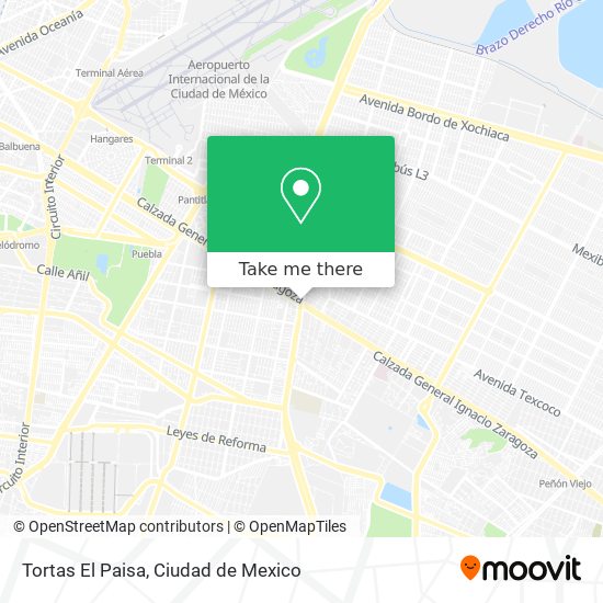 Tortas El Paisa map