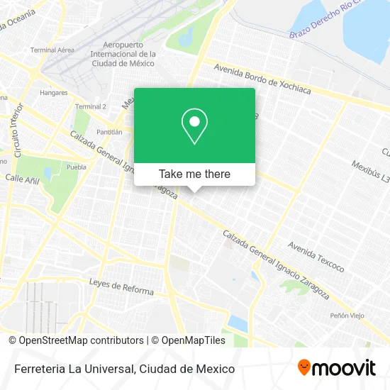 Mapa de Ferreteria La Universal