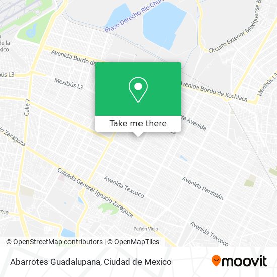 Mapa de Abarrotes Guadalupana