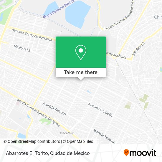 Mapa de Abarrotes El Torito