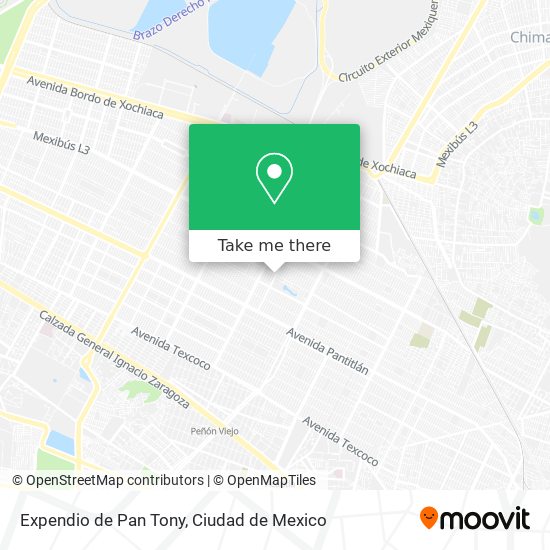 Expendio de Pan Tony map