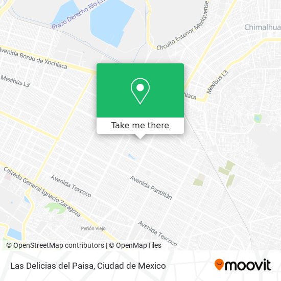 Las Delicias del Paisa map