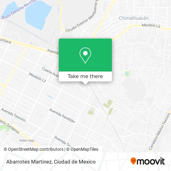 Abarrotes Martinez map