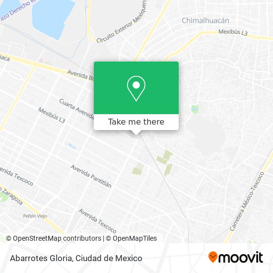 Abarrotes Gloria map