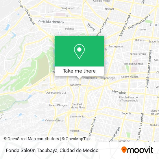 Fonda Salo0n Tacubaya map