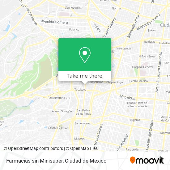 Farmacias sin Minisúper map