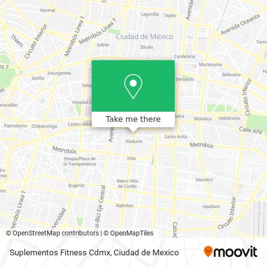 Suplementos Fitness Cdmx map