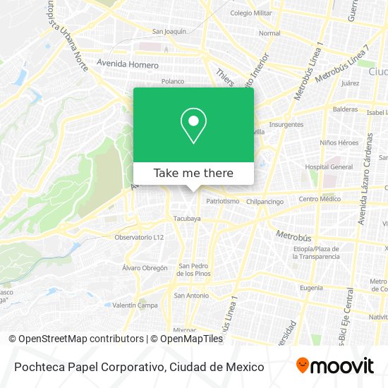 Pochteca Papel Corporativo map