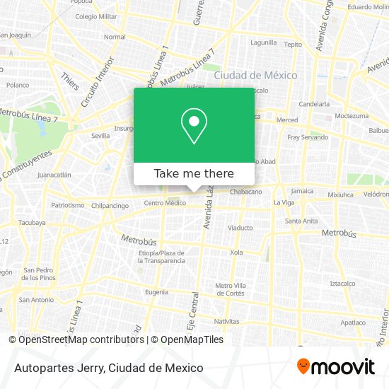 Autopartes Jerry map