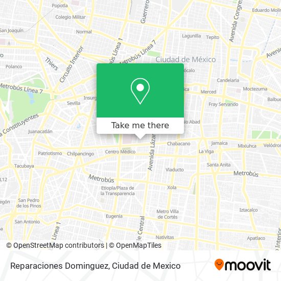 Reparaciones Dominguez map