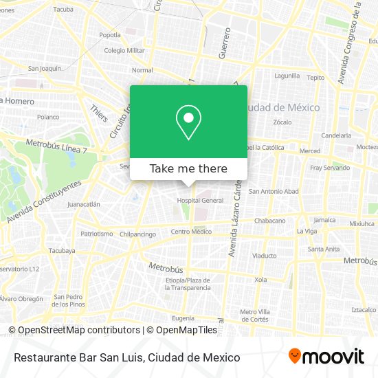 Mapa de Restaurante Bar San Luis