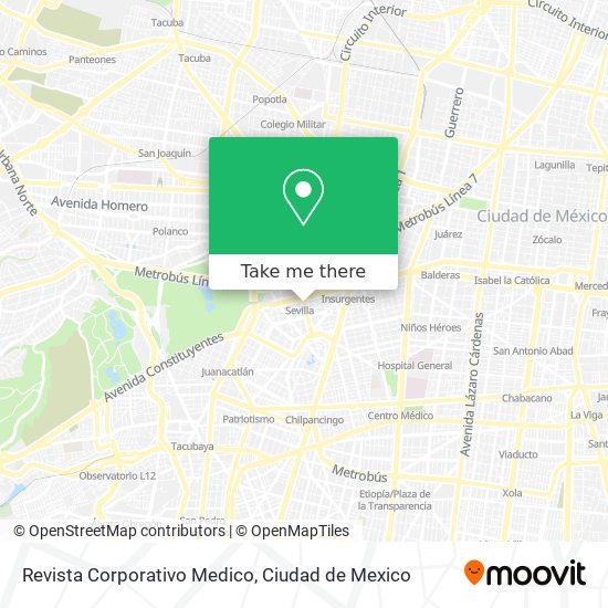 Revista Corporativo Medico map