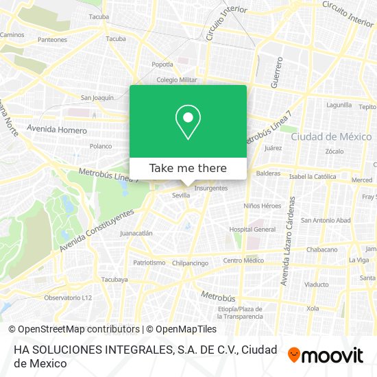 HA SOLUCIONES INTEGRALES, S.A. DE C.V. map