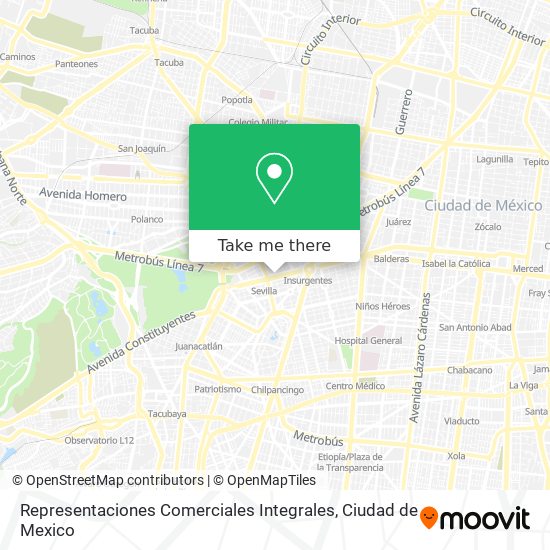 Representaciones Comerciales Integrales map