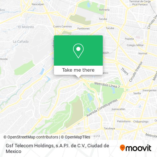 Gsf Telecom Holdings, s.A.P.I. de C.V. map