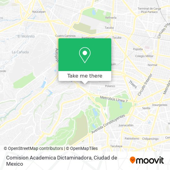 Mapa de Comision Academica Dictaminadora