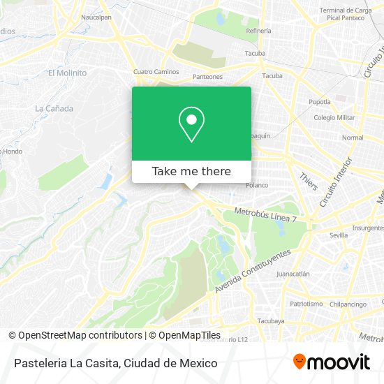 Pasteleria La Casita map