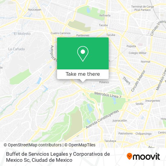 Buffet de Servicios Legales y Corporativos de Mexico Sc map