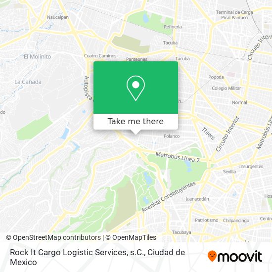 Mapa de Rock It Cargo Logistic Services, s.C.