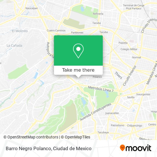 Barro Negro Polanco map