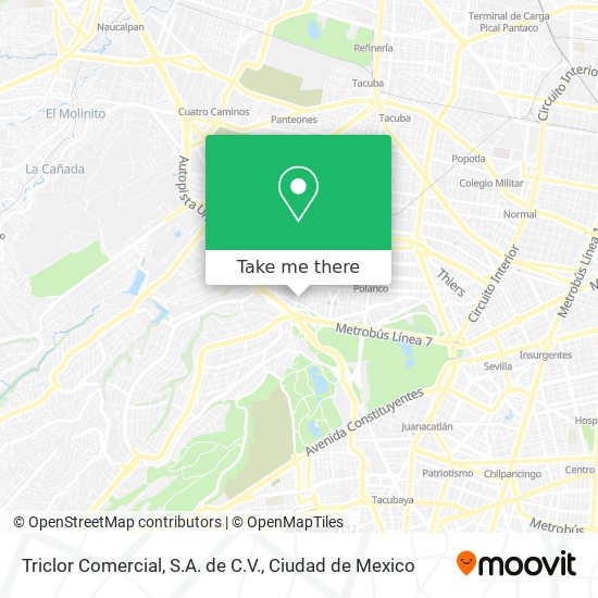 Mapa de Triclor Comercial, S.A. de C.V.