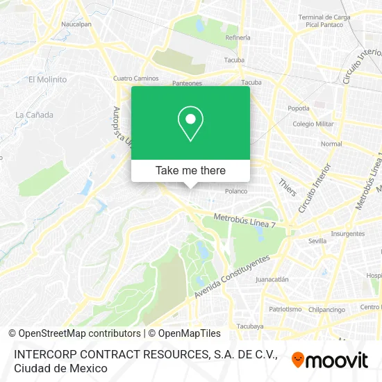 Mapa de INTERCORP CONTRACT RESOURCES, S.A. DE C.V.