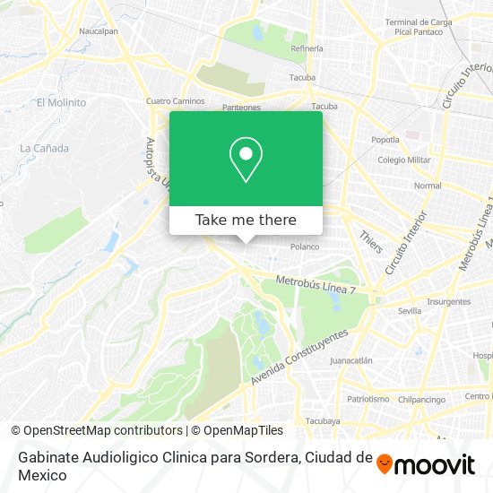 Mapa de Gabinate Audioligico Clinica para Sordera