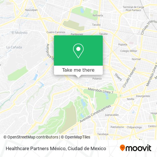 Healthcare Partners México map