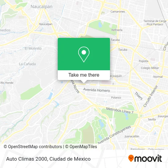 Auto Climas 2000 map