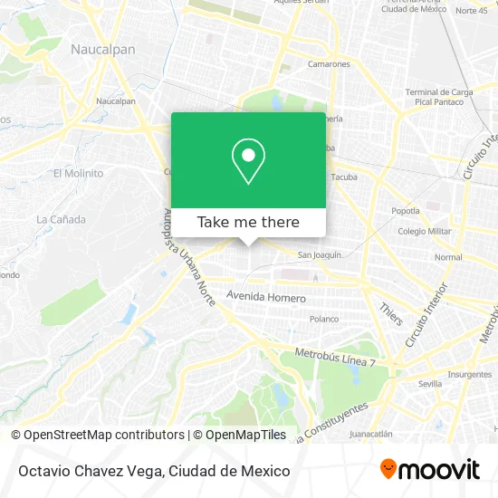 Octavio Chavez Vega map