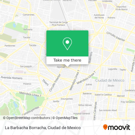La Barbacha Borracha map