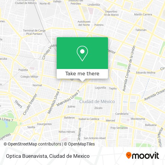 Mapa de Optica Buenavista