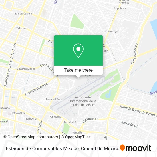 Estacion de Combustibles México map