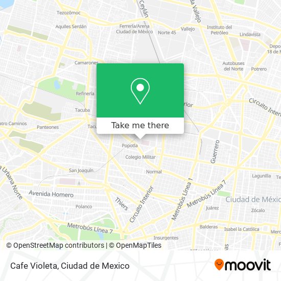 Mapa de Cafe Violeta
