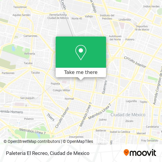 Paleteria El Recreo map