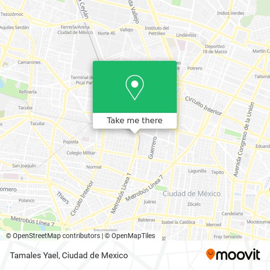 Tamales Yael map