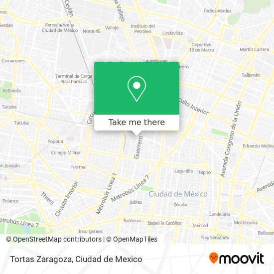 Mapa de Tortas Zaragoza