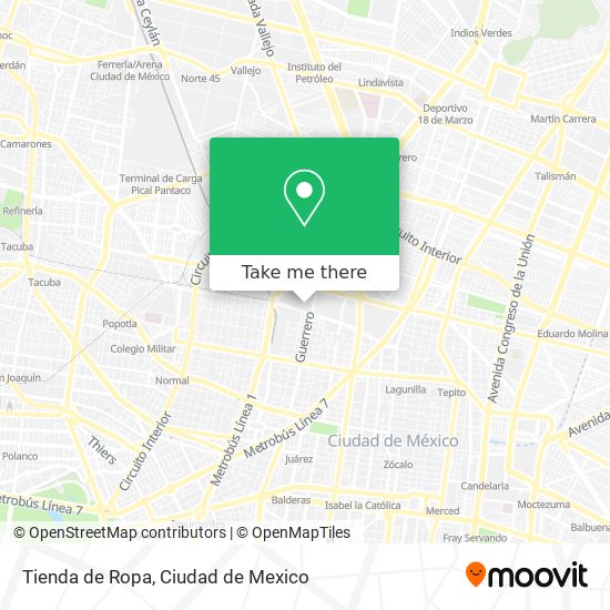 Mapa de Tienda de Ropa