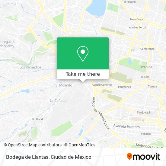 Bodega de Llantas map