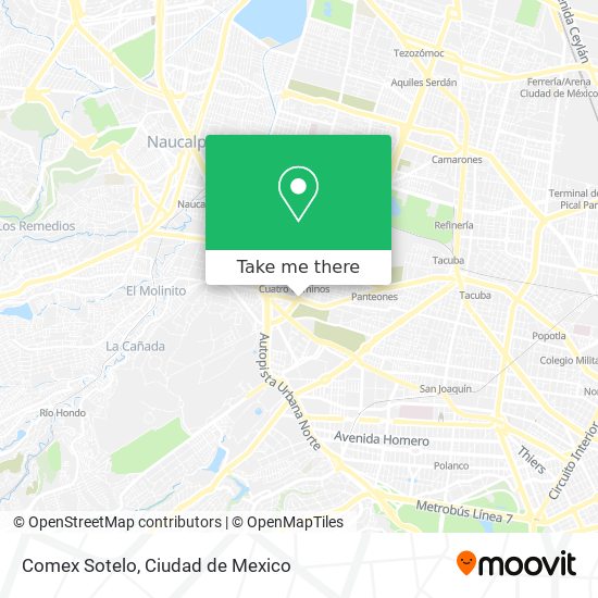Comex Sotelo map
