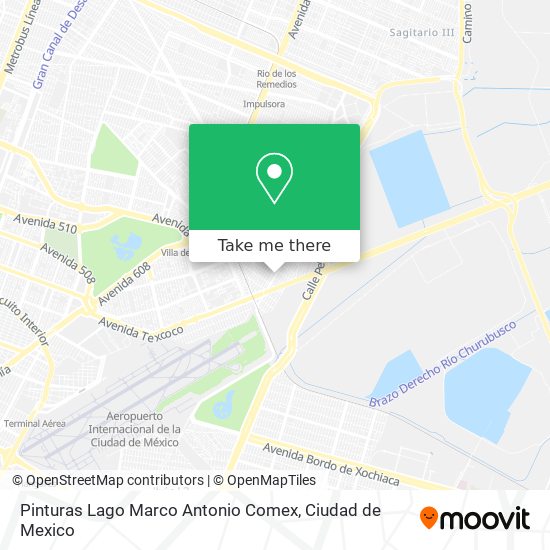 Pinturas Lago Marco Antonio Comex map