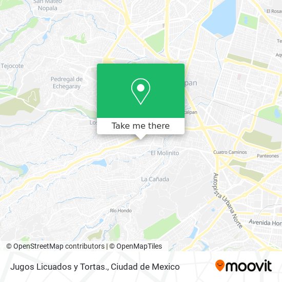 Jugos Licuados y Tortas. map