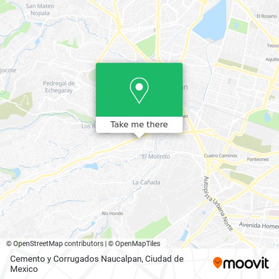 Cemento y Corrugados Naucalpan map