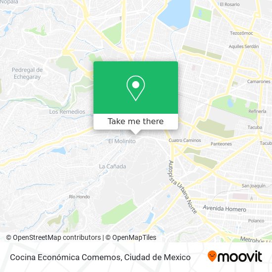 Cocina Económica Comemos map