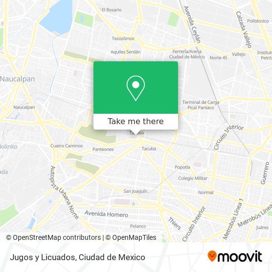 Jugos y Licuados map